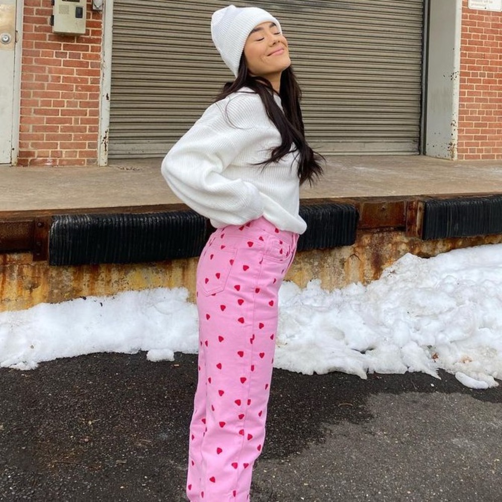 PINK HEART PANTS
